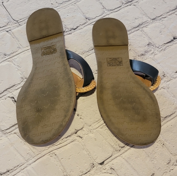 Nautica Navy Blue Sandals Sz 9.5 EUC - Picture 4 of 6